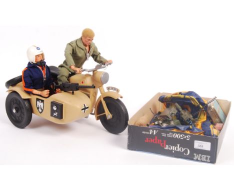 A collection of vintage Palitoy (and other) made Action Man figures and accessories. To include; 2x Action Man figures (one w
