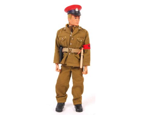 An original vintage Palitoy made Action Man ' Military Police ' figure. Complete with outfit. Comprising: peaked cap, undersh