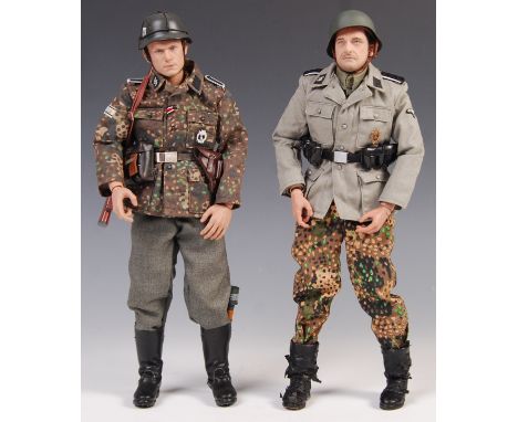 1/6 Scale Collection - x2 Soldier Story made 1:6 WWII Second World War German Third Reich Nazi SS military action figures. Bo