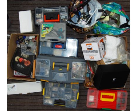 1/6 Scale Collection - a HUGE collection of assorted 1:6 scale model making accessories, tools, and spares. Including; a boxe