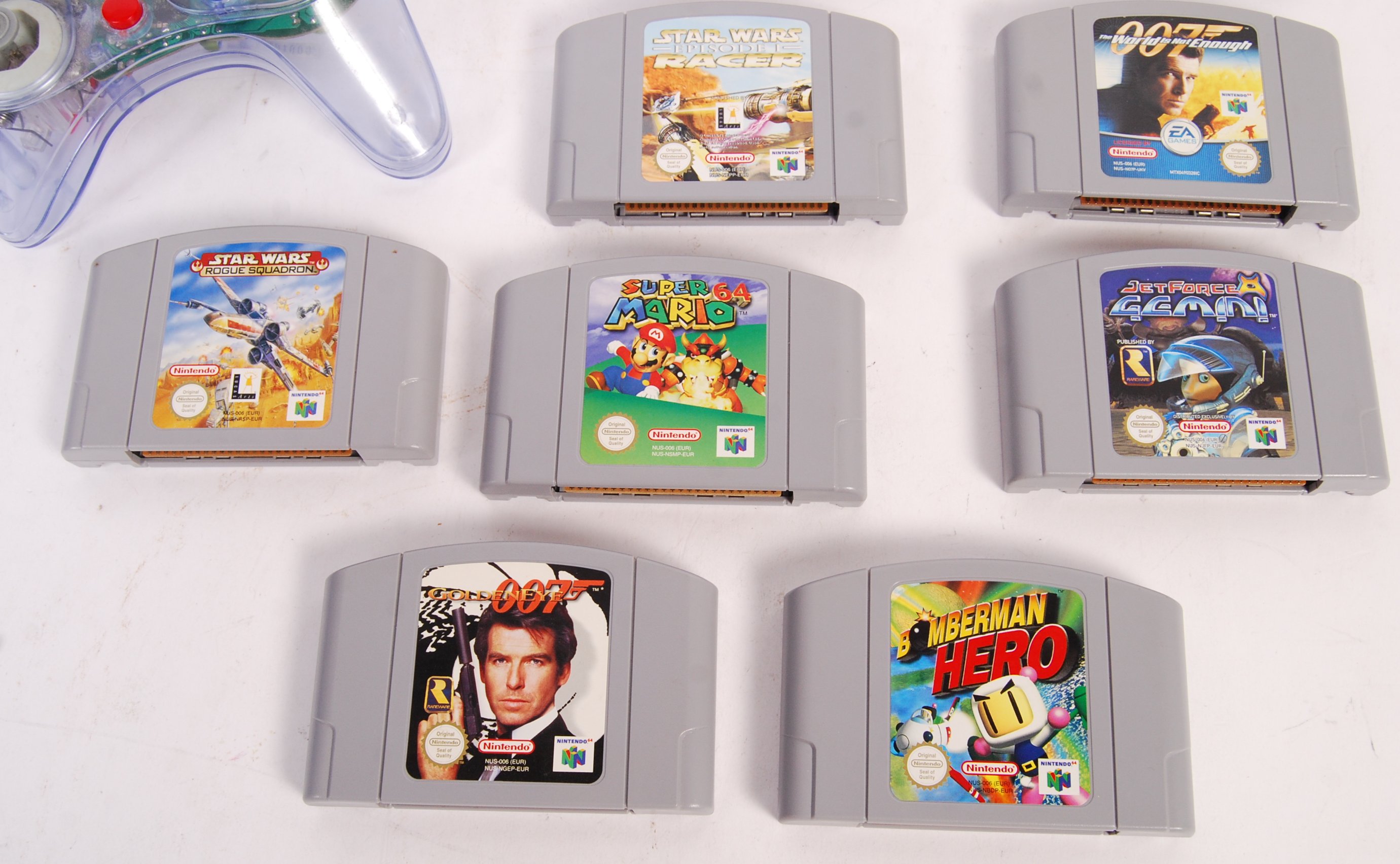 A collection of 9x original Nintendo 64 / N64 games console game
