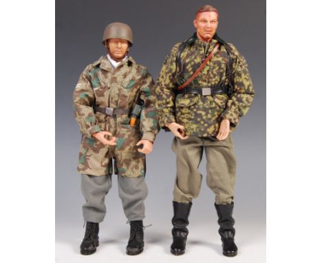 1/6 Scale Collection - 2x Dragon made 1:6 scale WWII Second World War German / Nazi scale action figures. Both unboxed, with 