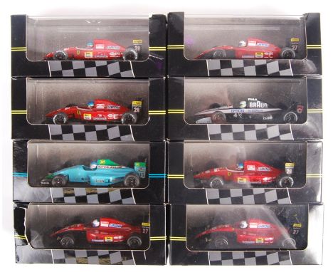 A collection of 8x Onyx made 1:43 scale precision boxed diecast model racing cards. All ' Formula 1 ' collection. Each appear
