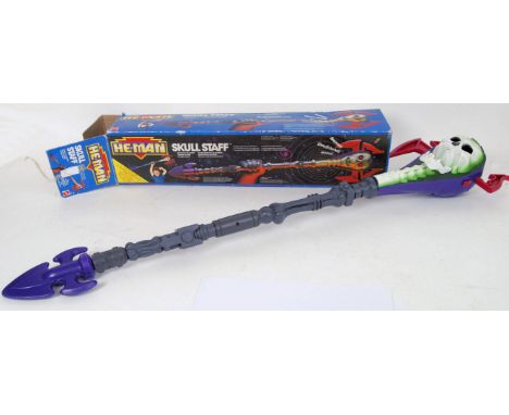 An original vintage 1980's Mattel made MOTU / He-Man ' Masters Of The Universe ' Skull Staff playset. Within the original box