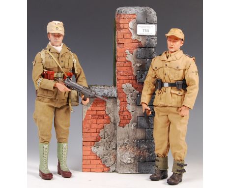 1/6 Scale Collection - a WWII Second World War Nazi German ' Africakorps ' 1:6 scale action figure diorama. Comprising of 2x 