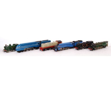 A good collection of 6x vintage Hornby / Hornby Dublo 00 gauge railway trainset locomotives. All unboxed, and all playworn to