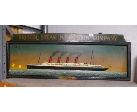 Bristol Steam Navigations Company relief model of the Aquitania