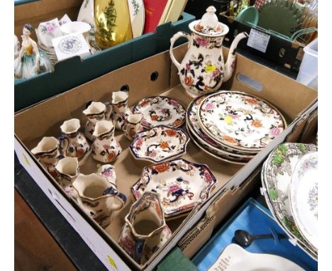 Collection of Masons Mandalay plates, jugs, teapot and pin dishes