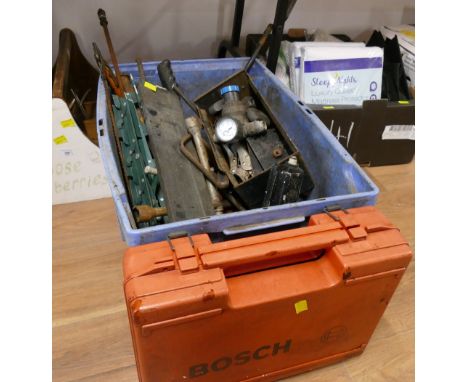 Mixed collection of tools and hardware