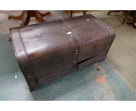 Modern wooden trunk