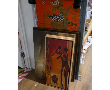 Six mixed decorative prints