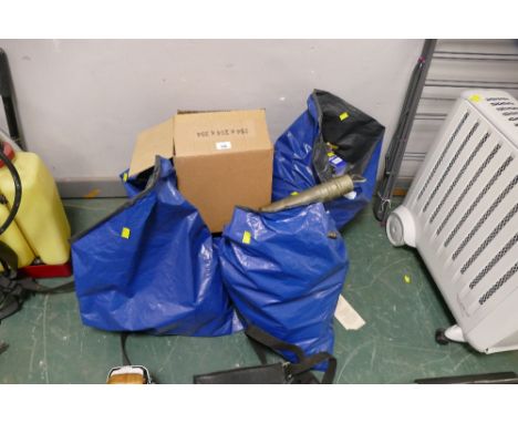 Quantity of car parts to include rota arms, condensers, and box of corgi and other vehicles