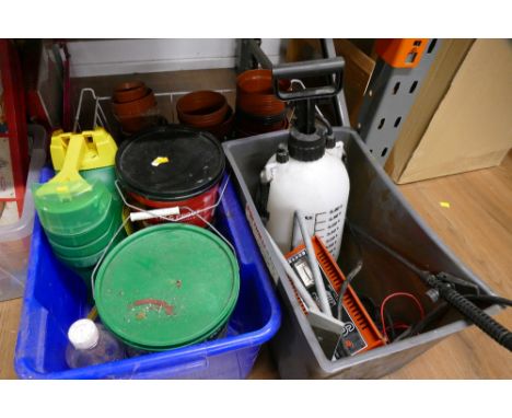 Fix n Grout, garden sprayer, battery charger, plant pots, cuprinol wood green etc
