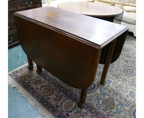 Oak twin drop flap gate leg table