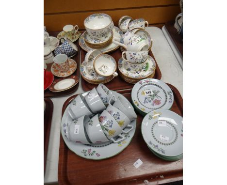 A quantity of Spode 'Summer Palace' table ware &amp; a quantity of Minton 'Indian Tree' patterned teaware Condition reports a