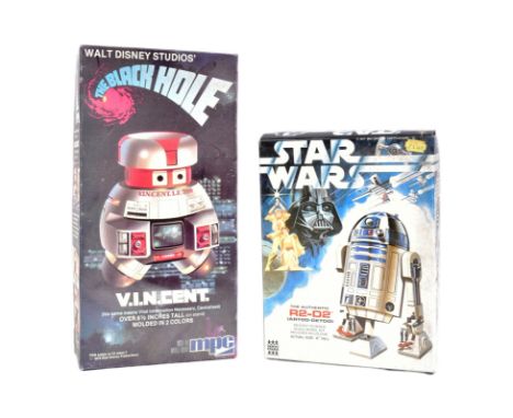 Two vintage model kits of space interest, comprising of: Denys Fisher Star Wars 1977 R2-D2 model kit, 6" tall and molded in c