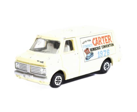 Dinky Toys - a vintage Dinky Toys code 2 / variation of the No. 410 and 412 Bedford Van releases. Cream body with ' Jimmy Car