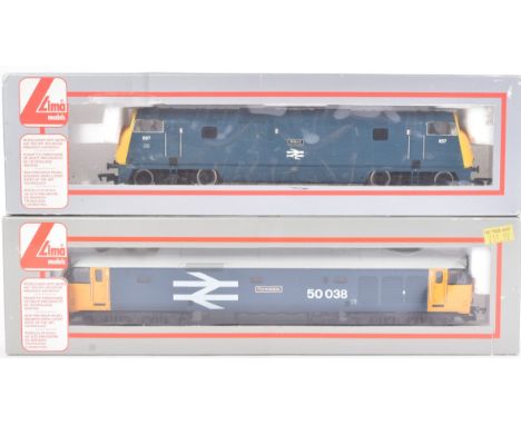 Model Railway - x2 Lima OO gauge model railway trainset locomotive diesel engines comprising; L204801 Class 55 'Deltic' 55007