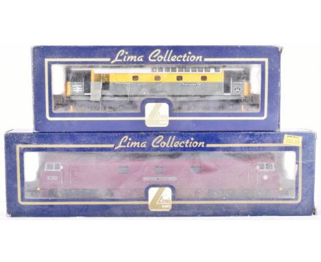 Two Lima made OO gauge model railway diesel trainset locomotives comprising; No. 204756 Class 33051 'Shakespeare Cliff', limi