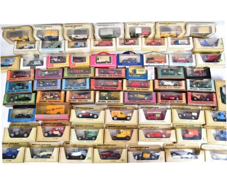 Diecast - a large collection of approximately x50 assorted Matchbox Models of Yesteryear and Lledo diecast model cars and oth