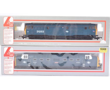 Model Railway - x2 Lima OO gauge model railway trainset locomotive diesel engines comprising;&nbsp;205236 Class 31 31283 BR B