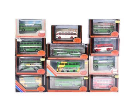 Diecast - a collection of x12 Gilbow / EFE Exclusive First Editions 1/76 scale boxed diecast model buses to include; Leyland 