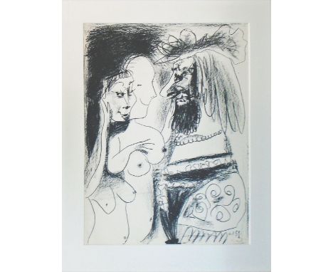 PABLO PICASSO (Spanish, 1871-1973), 'Le Vieux Roi-Seigneur et deux Filles' (The Old King-Master and Two Girls) (S. 6932), ori