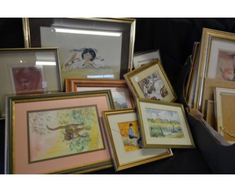 Pictures and prints - rural scenes, streetscapes, wildlife, watercolours etc  **All lots in this sale are subject to a maximu