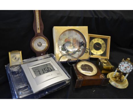 Horology - a Bentina eight-day mantel clock; a Winnie-the-Pooh circular wall clock, retailed by the Disney Store, boxed; quar
