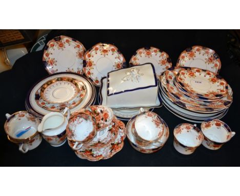 A late 19th century tea service; other similar teaware; etc  **All lots in this sale are subject to a maximum of £2.50 plus V