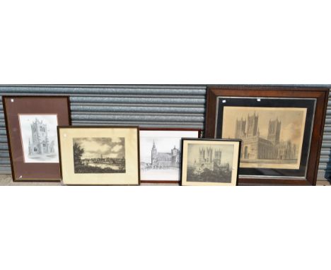 R. Reeve, after Henry Moore, Derby, 19th century lithograph, 48cm x 62cm, Hogarth frame; R. Reeve, after, J. Buckler, Lincoln