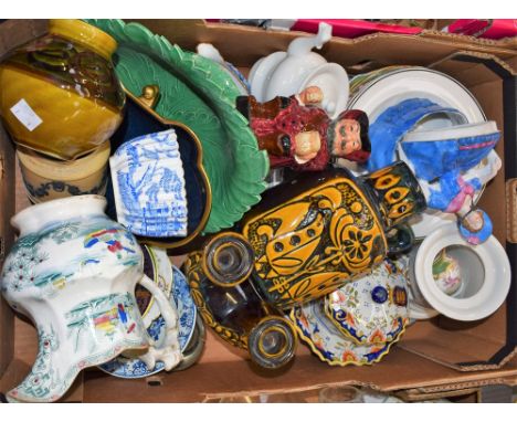 Ceramics - a pair of 19th century Wedgwood plates; other ceramics; Veilleude; 1970's German pottery; Royal Doulton; Carltonwa