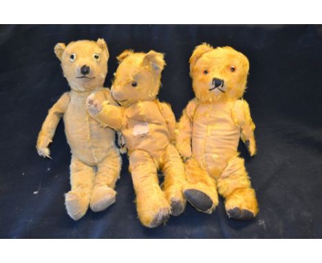 A Saker teddy-bear, early 20th century; others, similar (3)  **All lots in this sale are subject to a maximum of £2.50 plus V