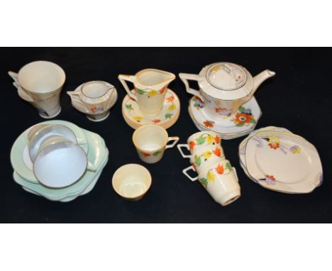 A Tamsware tea for two; a Crown Ducal part tea service; others  **All lots in this sale are subject to a maximum of £2.50 plu