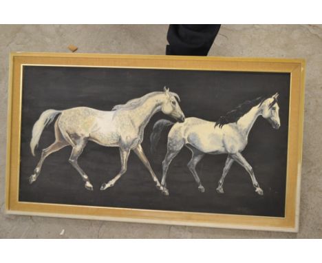 English School (20th century)Equestrian, The Maresoil on board, 39cm x 75cm; signed in pencil horse prints (3)  **All lots in