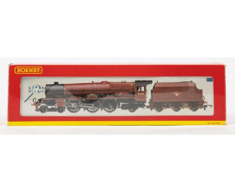 A Hornby OO tender locomotive (R.2559) A Princess class 4-6-2, "Princess Margaret Rose", 46203 in lined maroon livery. Boxed,