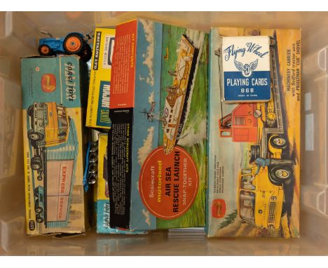 A small quantity of Dinky and Corgi Toys etc.  BBC TV Extending Mast Vehicle (969), missing the dish. Missile Servicing Platf