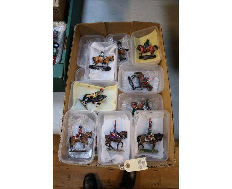 70 DelPrado Napoleonic Mounted Soldiers. Examples include Trooper French Dragoons, Trooper Wurttenburger Jager Zu Pferd Konig