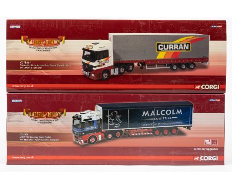 2 Corgi Limited Edition Hauliers of Renown series Trucks. CC15209 MAN TGX Moving Floor Trailer, WH Malcolm Renfrewshire, Scot