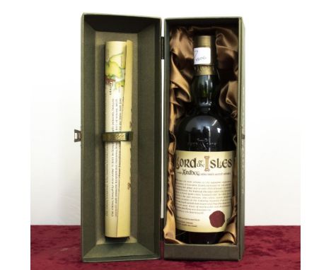 Ardbeg Lord of The Isles Single Islay Malt Scotch Whisky, 46%vol 70cl, with certificate scroll in sarcophagus shaped carton, 