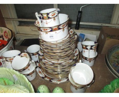 Paragon Art Deco design coffee service together with an early 20th Century twelve place setting tea service decorated with ir