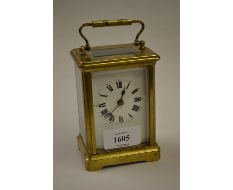 Early 20th Century brass carriage clock (dial a/f)