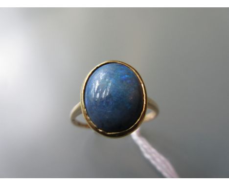 15ct Gold opal set ring