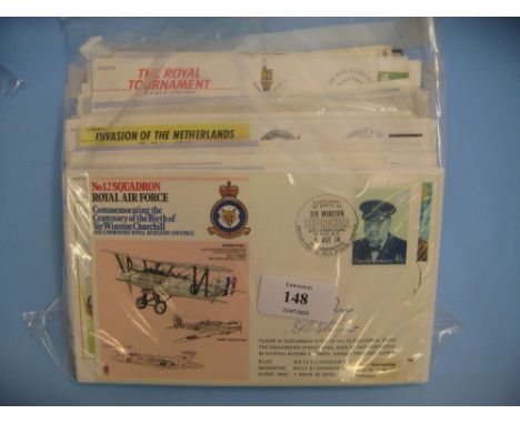Quantity of aeronautical and Royal Airforce First Day covers, approximately 100 including some signed