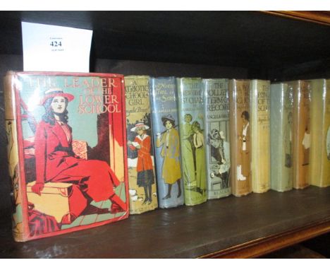 Collection of ten volumes of Angela Brazil books, all with decorative covers, 1920's