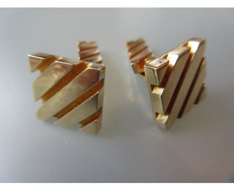 Pair of gentlemans 9ct gold cufflinks