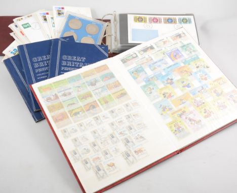 Collection of coins, stamps and first day covers, including a first dat cover signed by Group captain Sir Douglas Bader comme