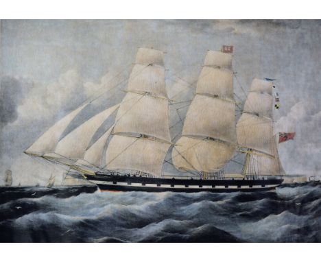 After William Webb, 'The Betty Darling, maritime colour print, 37cm x 50cm, restrike, and Sutherland after Huggins, South Sea