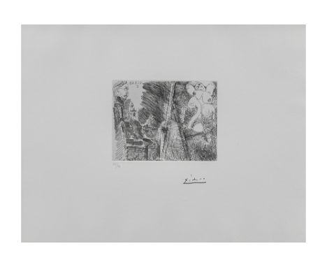 Pablo Picasso signed proof etching  ref : Galerie Louise Leiris, ed. Bloch 1693, Baar 1709PICASSO PABLO (1881 - 1973) proefet