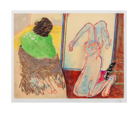 20th Cent. Belgian lithograph printed in colors - signed Hugo ClausCLAUS HUGO (1929 - 2008) kleurlitho n° 151/500 met typisch